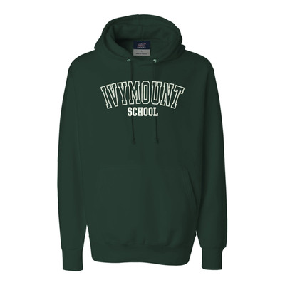 IVYMOUNT SCHOOL MV SPORT Pro-Weave Cotton HEAVYWEIGHT Hoodie Embroidered Sweatshirt SZ S-3XL FOREST GREEN