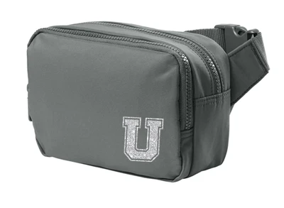 Urbana Hawks POMS GLITTER Crossbody Dual-Compartment Sling Bag STORM GREY