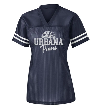 Urbana Hawks POMS GLITTER Replica Football Jersey LADIES Sz XS-3XL FRONT