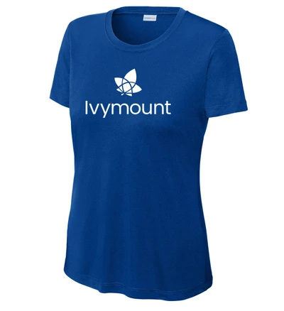 IVYMOUNT T-shirt PERFORMANCE Posi Charge Competitor Many Colors Available LADIES SZ S-2XL ROYAL