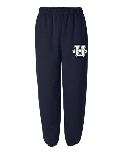 Urbana Sweatpants Cotton ELASTIC CUFF Bottom Many Colors Available YOUTH SIZE S-XL NAVY