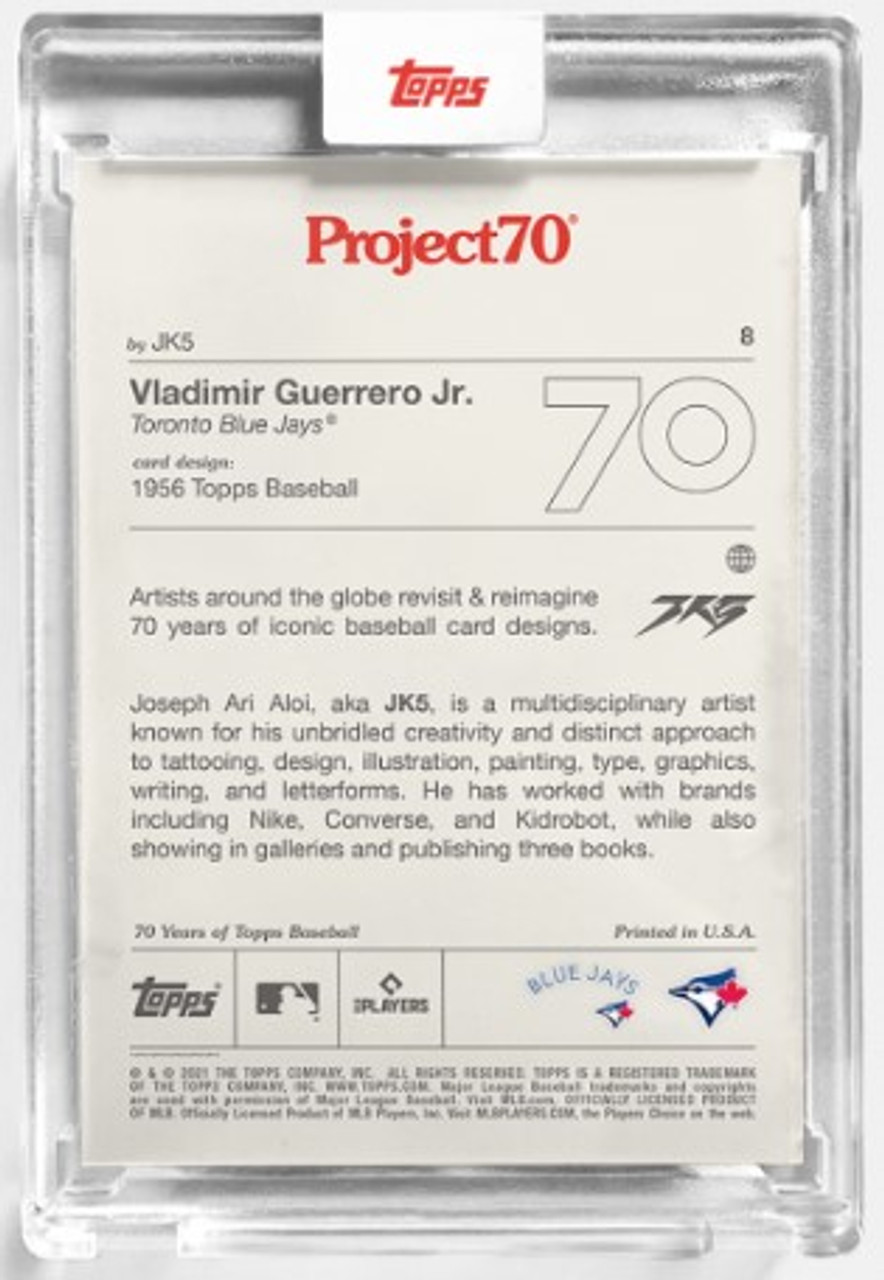 Topps Project 70 Vladimir Gurrerro Jr. #8 by JK5 (PRE-SALE) - Wheeler  Collection