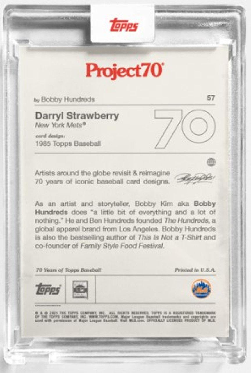 Topps Project 70 Darryl Strawberry #527 by FUTURA (PRE-SALE) - Wheeler  Collection