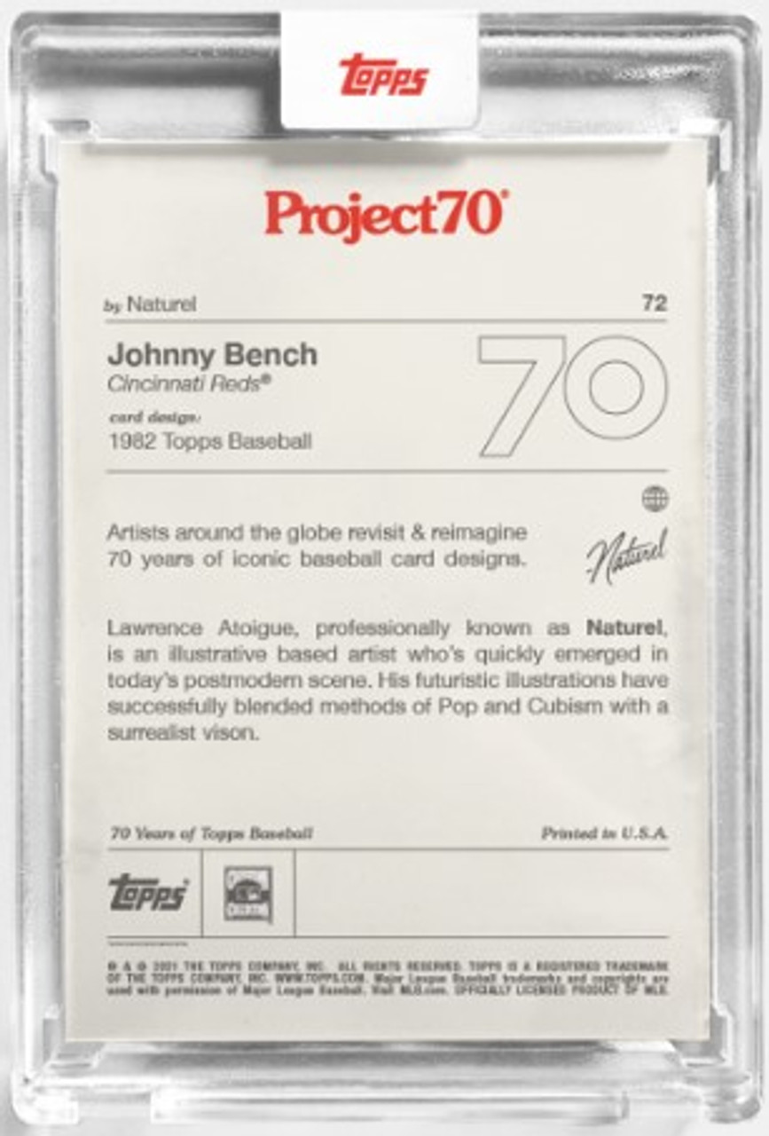 Johnny Bench National League Centennial Patch Topps 072/199