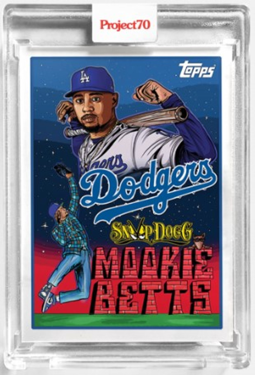 Topps Project100 Card 93 - Mookie Betts by Mister Cartoon - Artist Signed  Artist Proof Edition