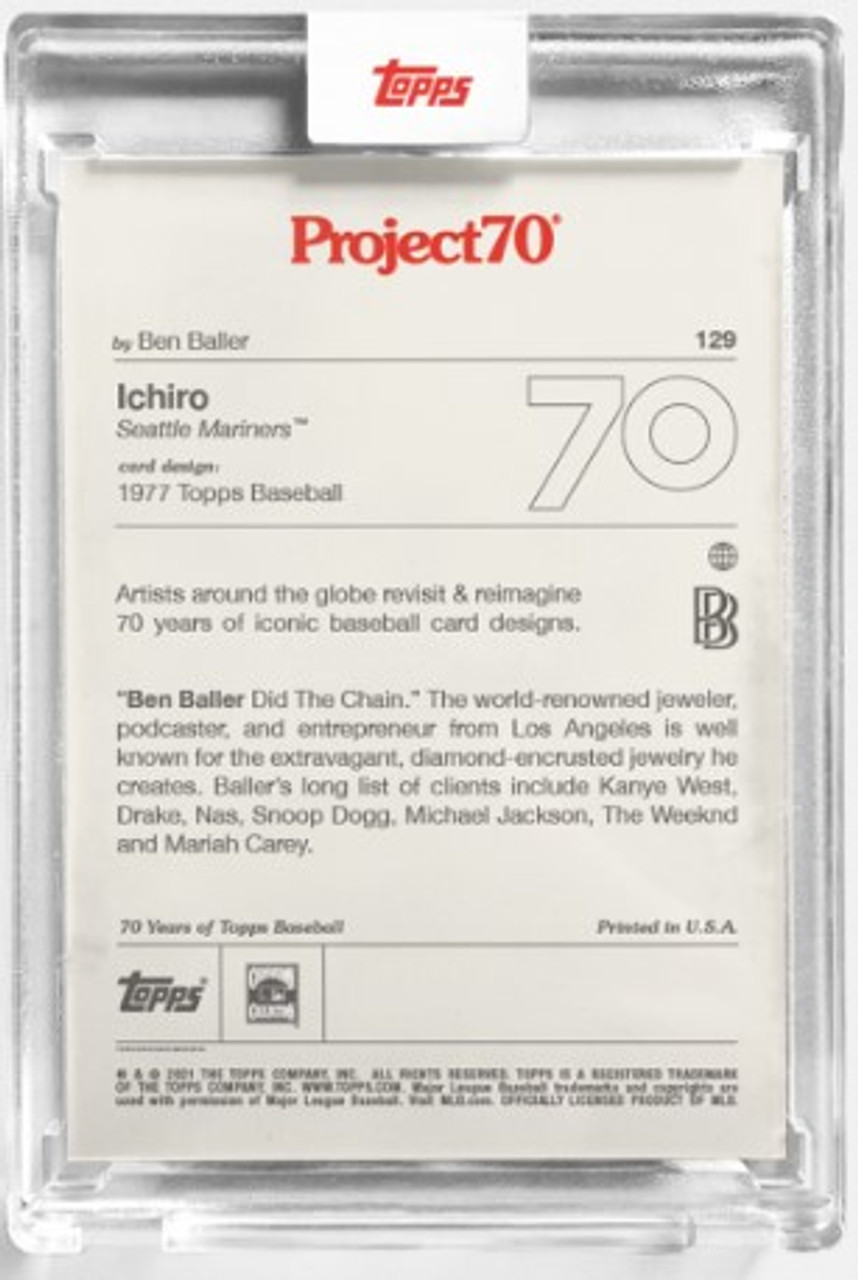 Topps Project 70 Ichiro Suzuki #129 by Ben Baller (PRE-SALE) - Wheeler  Collection