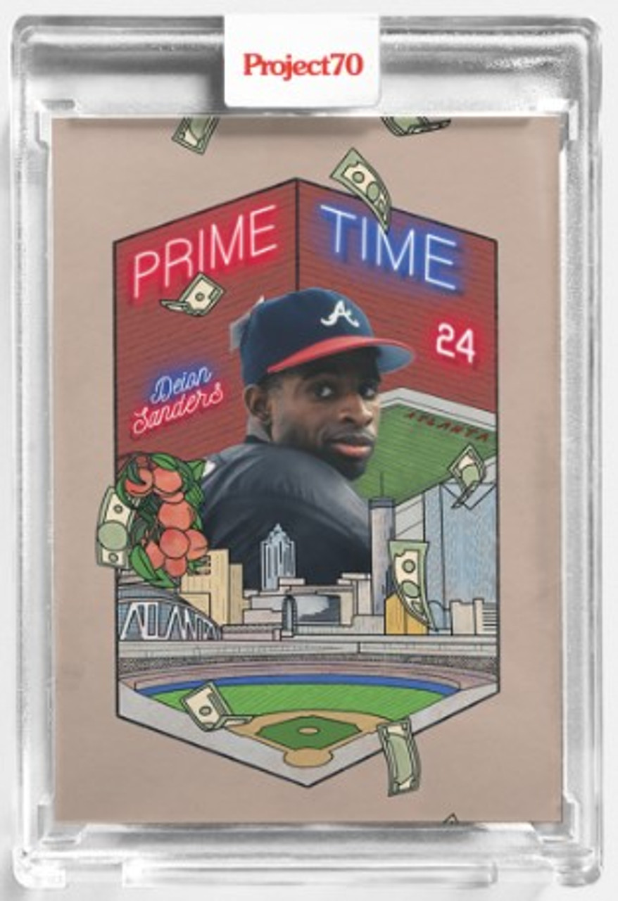 deion sanders baseball card