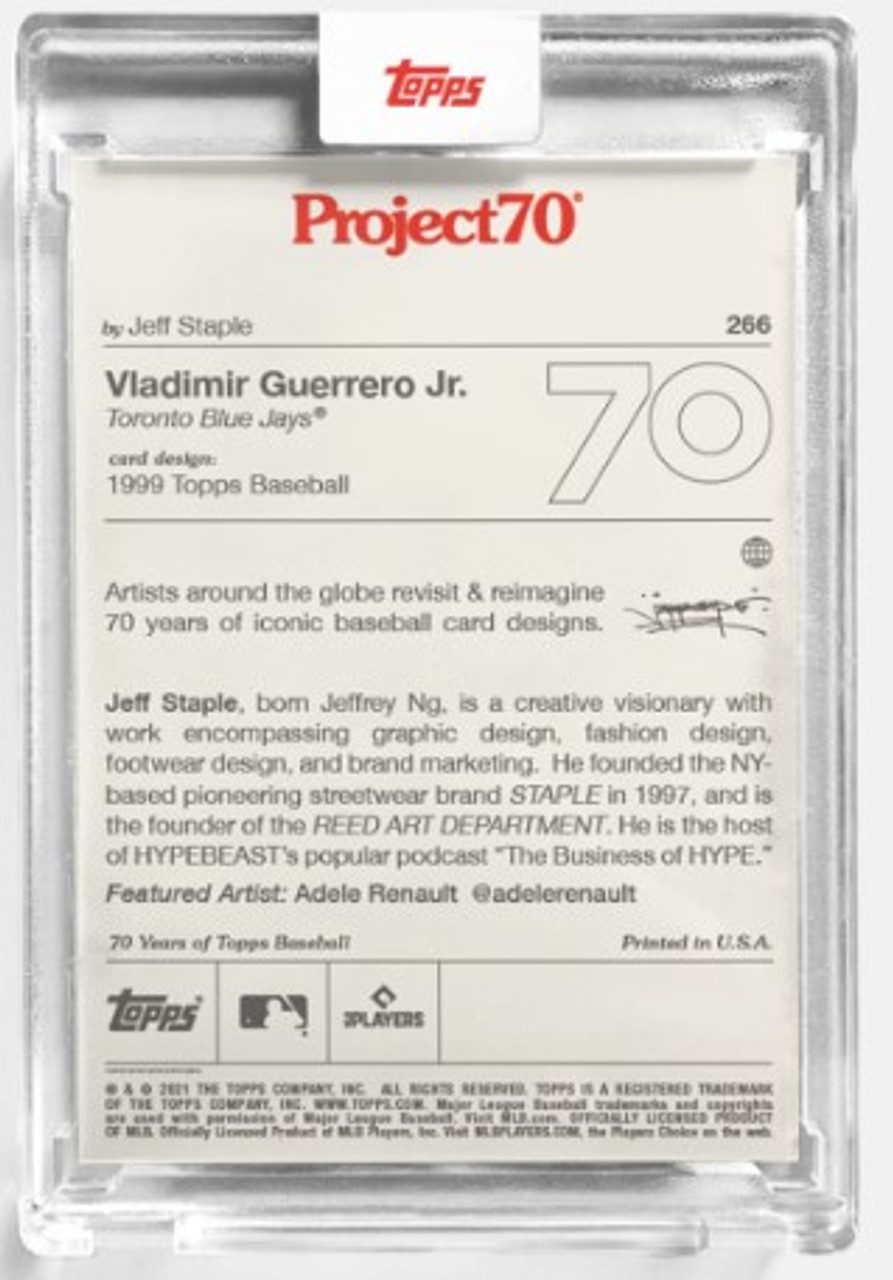 Topps Project 70 Vladimir Guerrero Jr. #266 by Jeff Staple