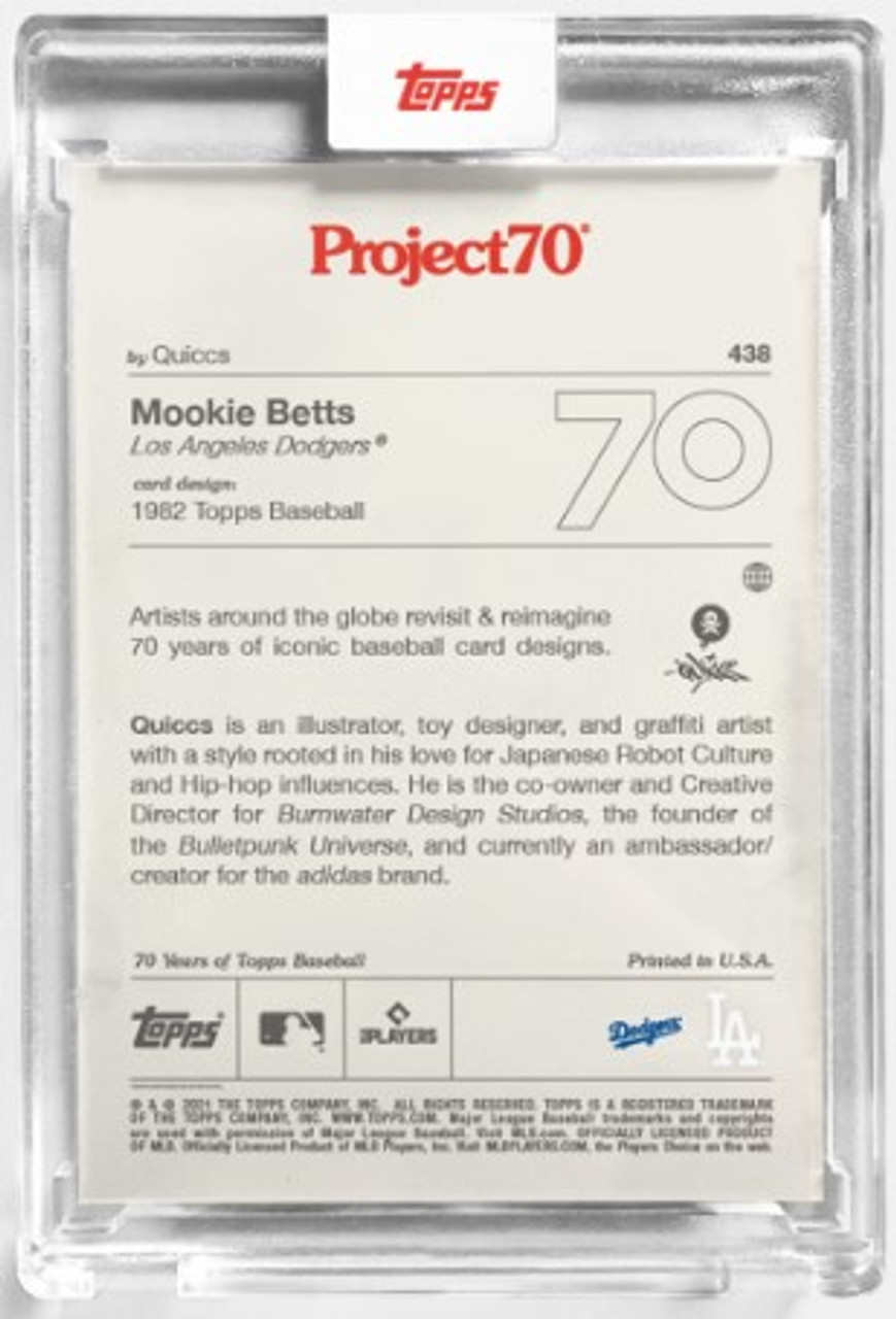 Topps Project 70 Mookie Betts #433 by Morning Breath (PRE-SALE) - Wheeler  Collection