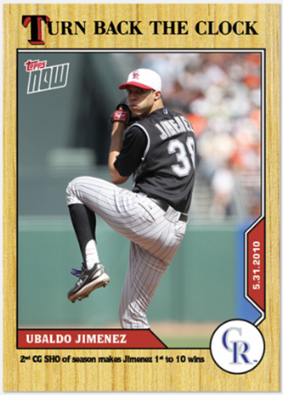 2020 Topps Now Turn Back the Clock Baseball Checklist, Print Runs