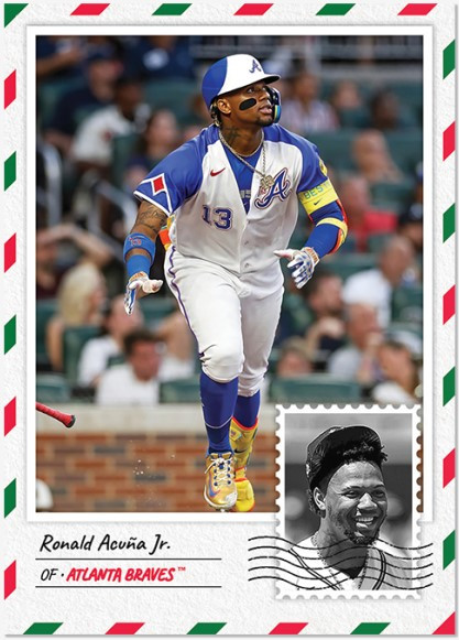 2023 Topps MLB Holiday Card - Ronald Acuña Jr. - Card 19 - Print 
