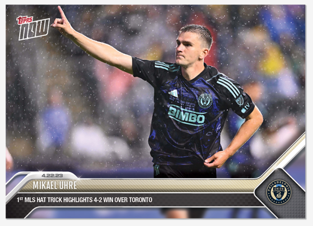 2023 MLS TOPPS NOW Mikael Uhre Card 81 Print Run: 147 (IN-HAND)1
