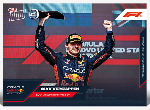 2023 - F1 TOPPS NOW - Max Verstappen - Card 058 - Print Run: 1527