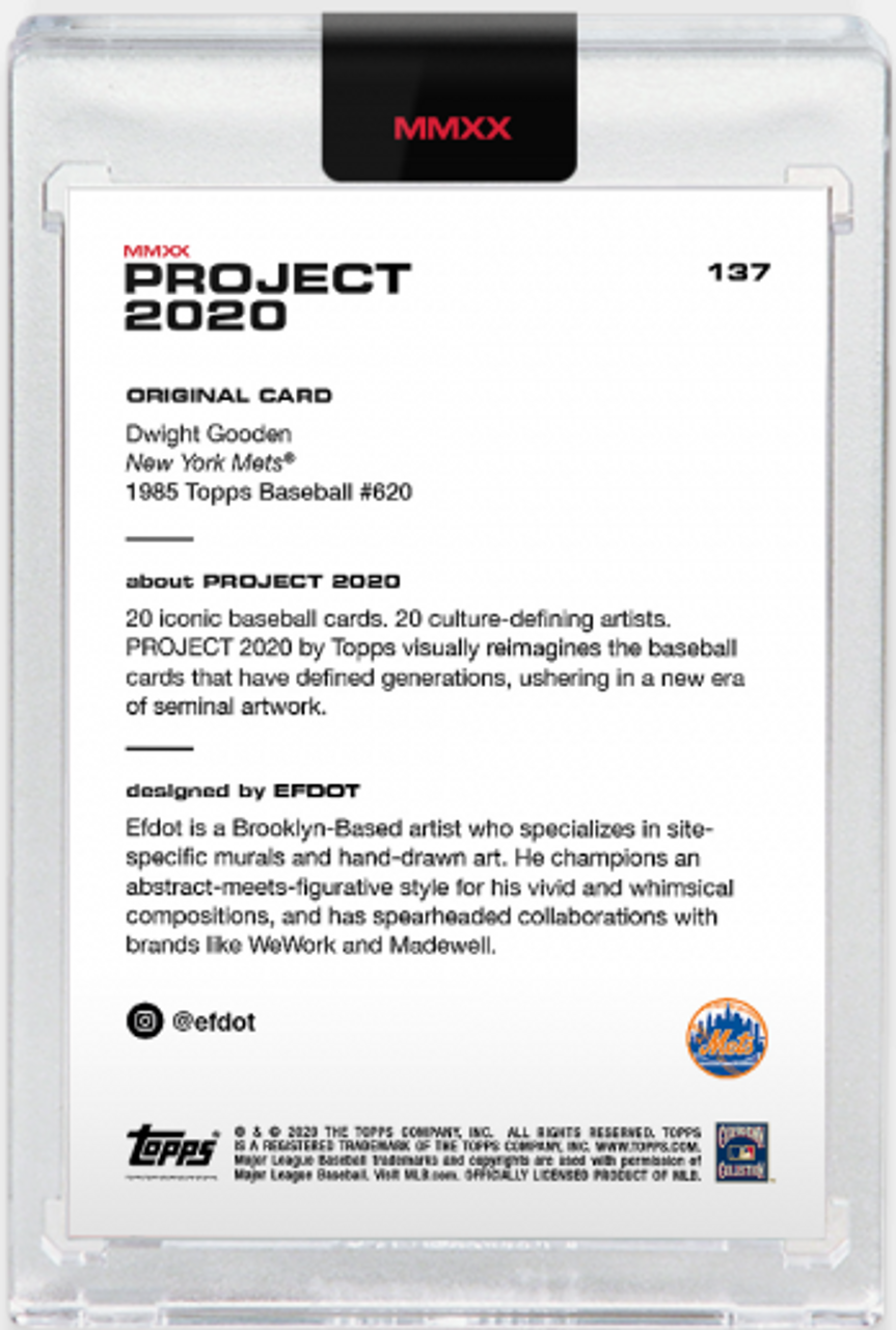 Topps Topps PROJECT 2020 Card 86 - 1985 Dwight Gooden by Ben Baller