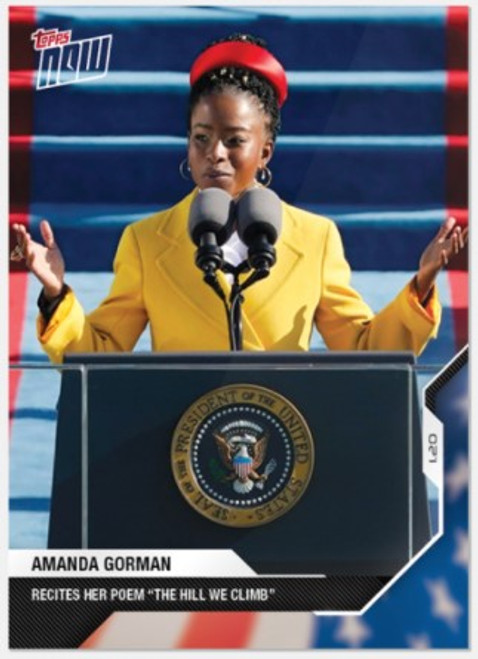 2020 USA Election Topps NOW - Card 20 - Amanda Gorman (PRE-SALE)