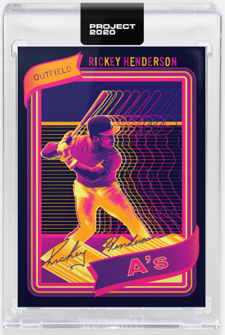 Rickey Henderson #21 Project 2020 by Matt Taylor Front