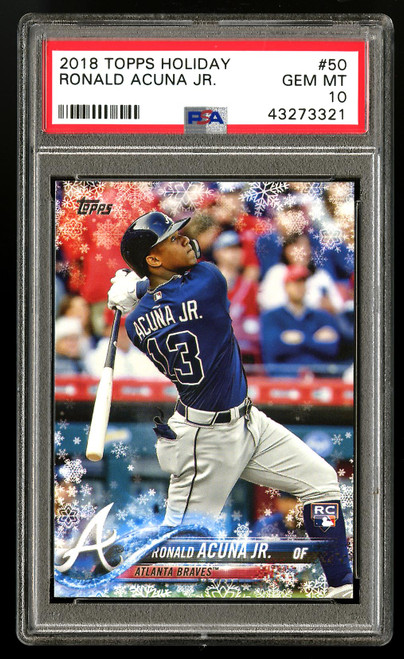 2018 Topps Holiday Ronald Acuna JR. #50  - front