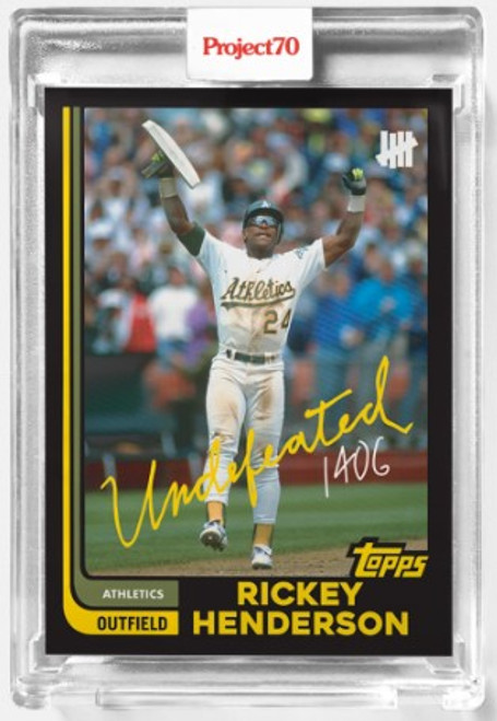 Topps Project 70 Rickey Henderson #418 by UNDEFEATED (PRE-SALE)