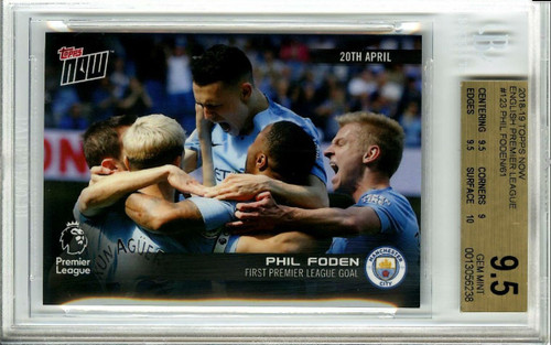 RARE 2018-19 TOPPS NOW ENGLISH PREMIER LEAGUE #123 PHIL FODEN