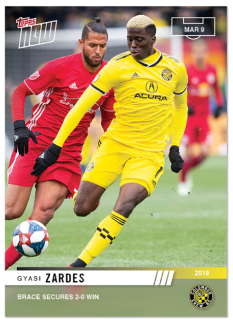 2019 Gyasi Zardes - MLS TOPPS NOW Card 5 - Print Run: 54