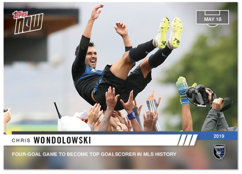 2019 Chris Wondolowski - MLS TOPPS NOW Card 42 - Print Run: 91