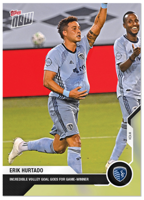 2020 Erik Hurtado - MLS TOPPS NOW Card 36 - Print Run: 50