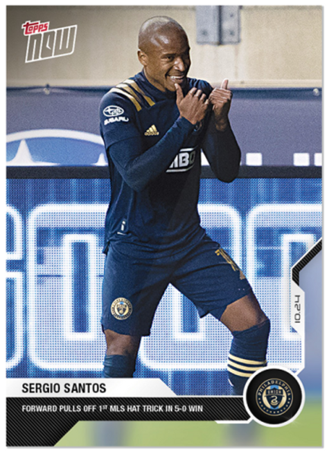 2020 Sergio Santos - MLS TOPPS NOW Card 44 - Print Run: 50