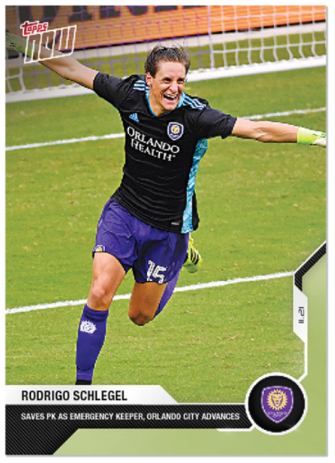 2020 Rodrigo Schlegel - MLS TOPPS NOW Card 55 - Print Run: 87