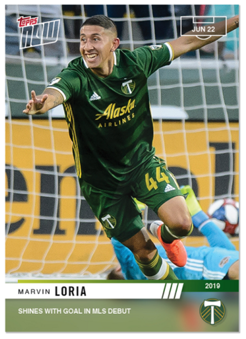 2019 Marvin Loria - MLS TOPPS NOW Card 50 - Print Run: 62