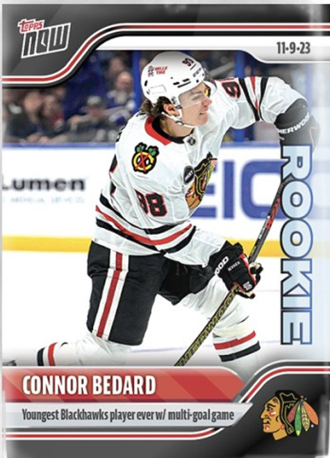 2023-24 NHL TOPPS NOW - Connor Bedard- Sticker #52 - Print Run 