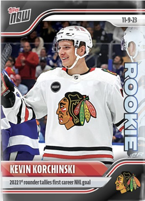 2023-24 NHL TOPPS NOW - Kevin Korchinski - Sticker #32 - Print Run: TBD (PRE-SALE)