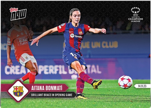 2023 UWCL TOPPS NOW - Aitana Bonmatí - Card #3- Print Run: TBA (PRE-SALE)