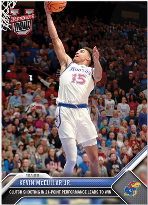 2023 Bowman U NOW - Kevin McCullar Jr. -Basketball Card #13 - Print Run: TBA (PRE-SALE)