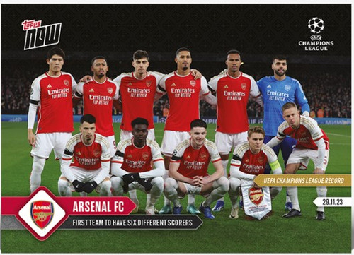 2023 UCL TOPPS NOW - Arsenal FC - Card #74 - Print Run: TBA