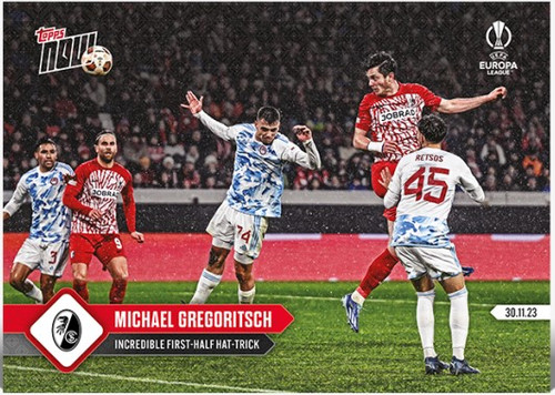 2023 UEL TOPPS NOW - Michael Gregoritsch - Card #22 - Print Run: TBA