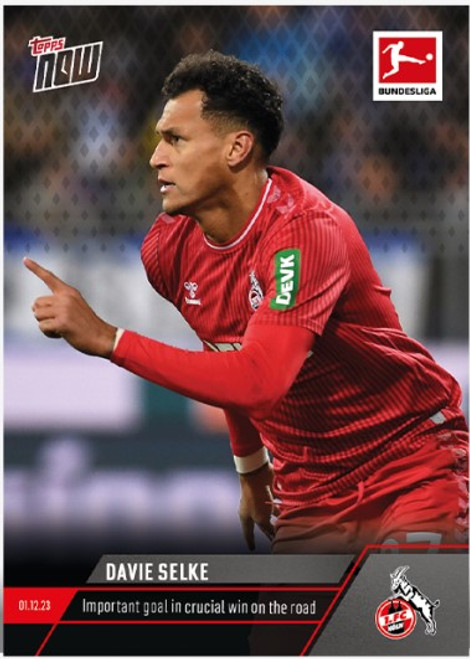 2023 Bundesliga TOPPS NOW - Davie Selke - Card 77 - Print Run: TBD (PRE-SALE)