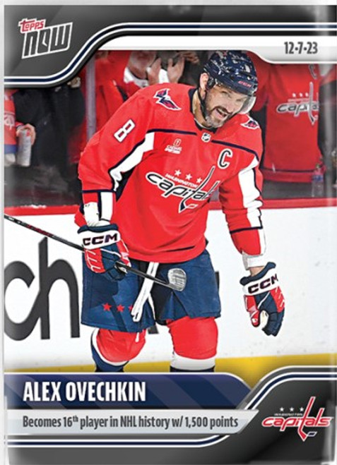 2023-24 NHL TOPPS NOW - Alex Ovechkin- Sticker #55 - Print Run: TBD (PRE-SALE)