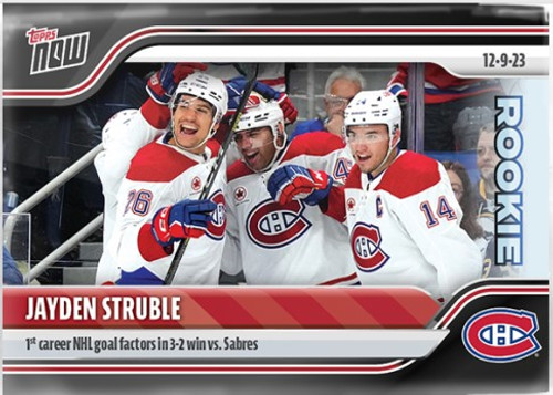 2023-24 NHL TOPPS NOW - Jayden Struble- Sticker #57 - Print Run: TBD (PRE-SALE)