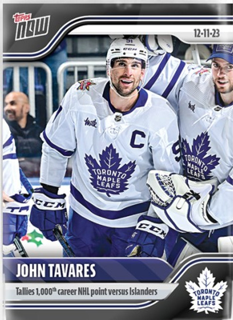 2023-24 NHL TOPPS NOW - John Tavares- Sticker #58 - Print Run: TBD (PRE-SALE)