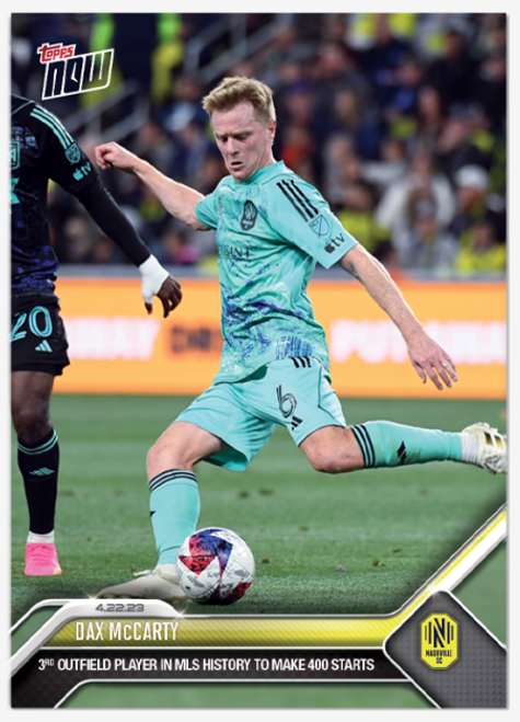 2023 MLS TOPPS NOW - MDax McCarty - Card 82 - Print Run: 109 (IN-HAND)