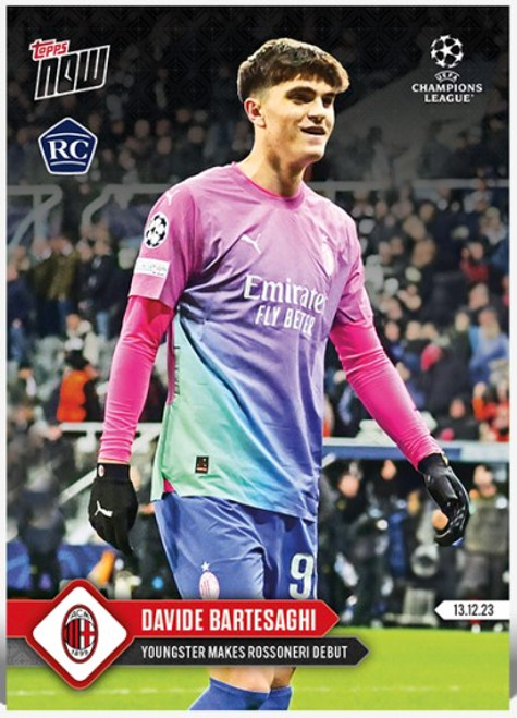 2023 UCL TOPPS NOW - Davide Bartesaghi - Card #84- Print Run: TBA