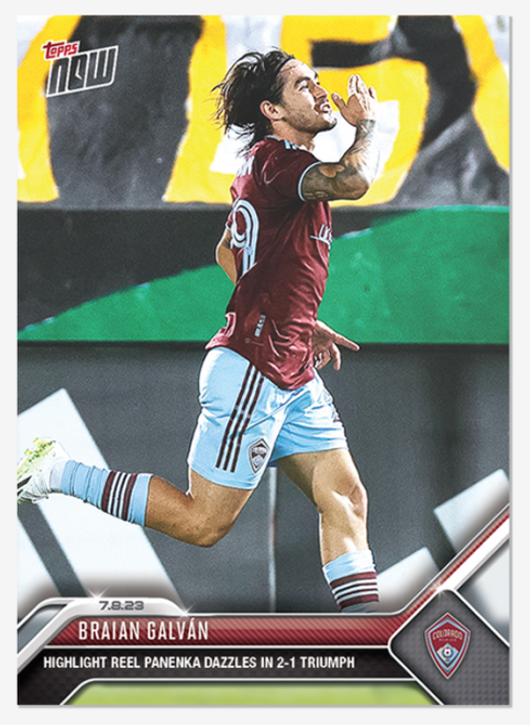 2023 MLS TOPPS NOW - Braian Galván - Card 161 - Print Run: 82 (IN-HAND)