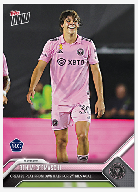 2023 MLS TOPPS NOW - Benja Cremaschi  - Card 198 - Print Run: 565 (IN-HAND)
