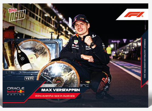 2023 - F1 TOPPS NOW - Max Verstappen - Card 007 - Print Run: 868 (IN-HAND)