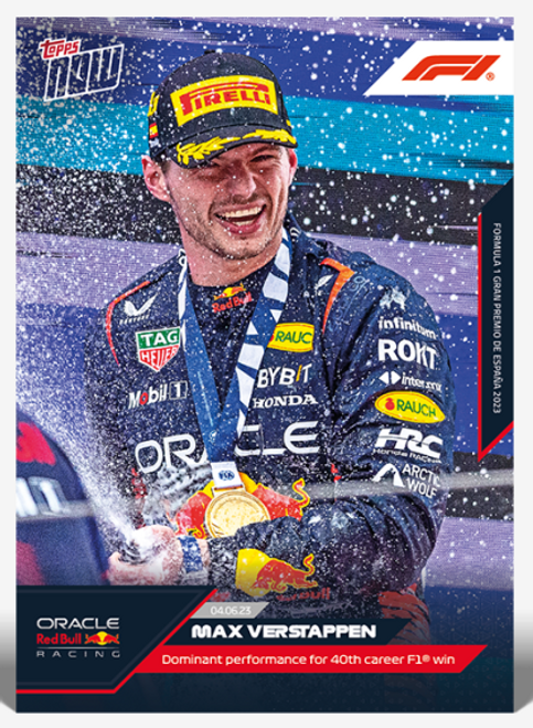 2023 - F1 TOPPS NOW - Max Verstappen - Card 018 - Print Run: 2172 (IN-HAND)