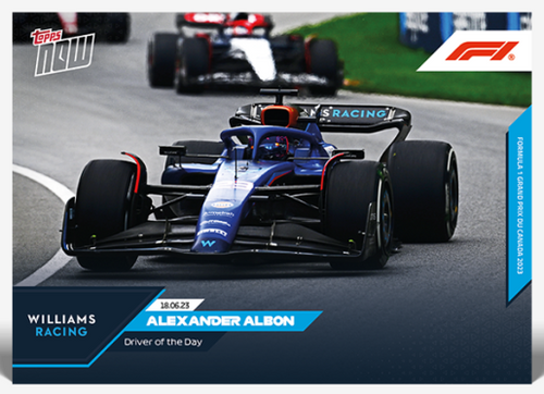 2023 - F1 TOPPS NOW - Alexander Albon - Card 023 - Print Run: 660 (IN-HAND)