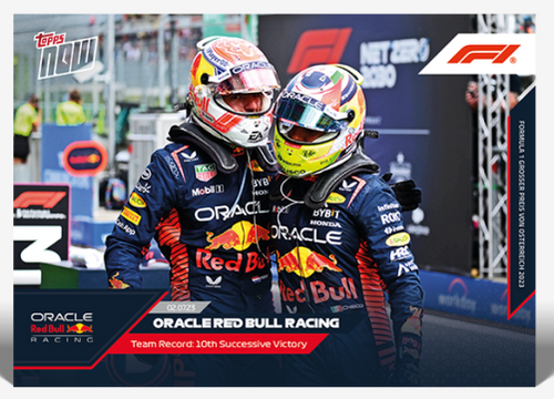 2023 - F1 TOPPS NOW - Oracle Red Bull Racing - Card 025 - Print Run: 1075 (IN-HAND)