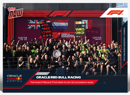 2023 - F1 TOPPS NOW - Oracle Red Bull Racing - Card 033 - Print Run: 883 (IN-HAND)
