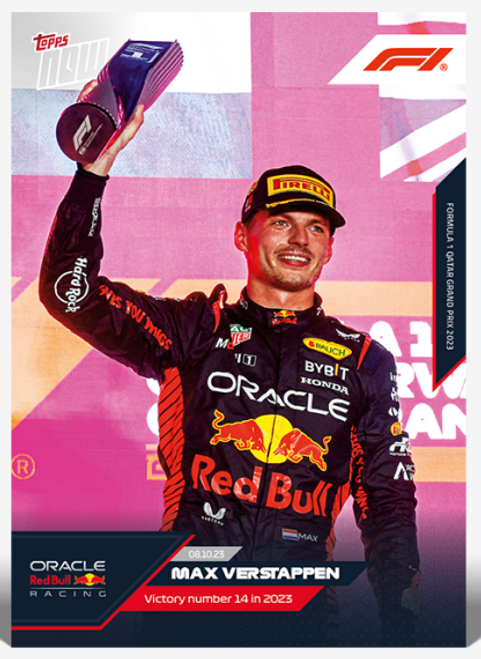 2023 - F1 TOPPS NOW - Max Verstappen - Card 057 - Print Run: 1350 (IN-HAND)