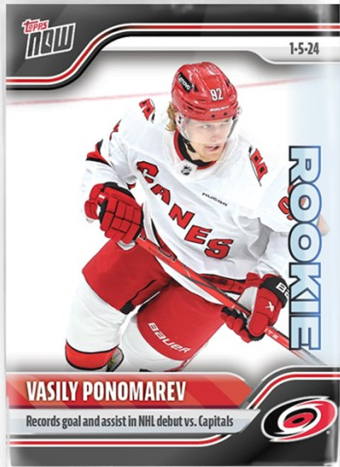 2023-24 NHL TOPPS NOW - Vasily Ponomarev - Sticker #79 - Print Run: TBA (PRE-SALE)